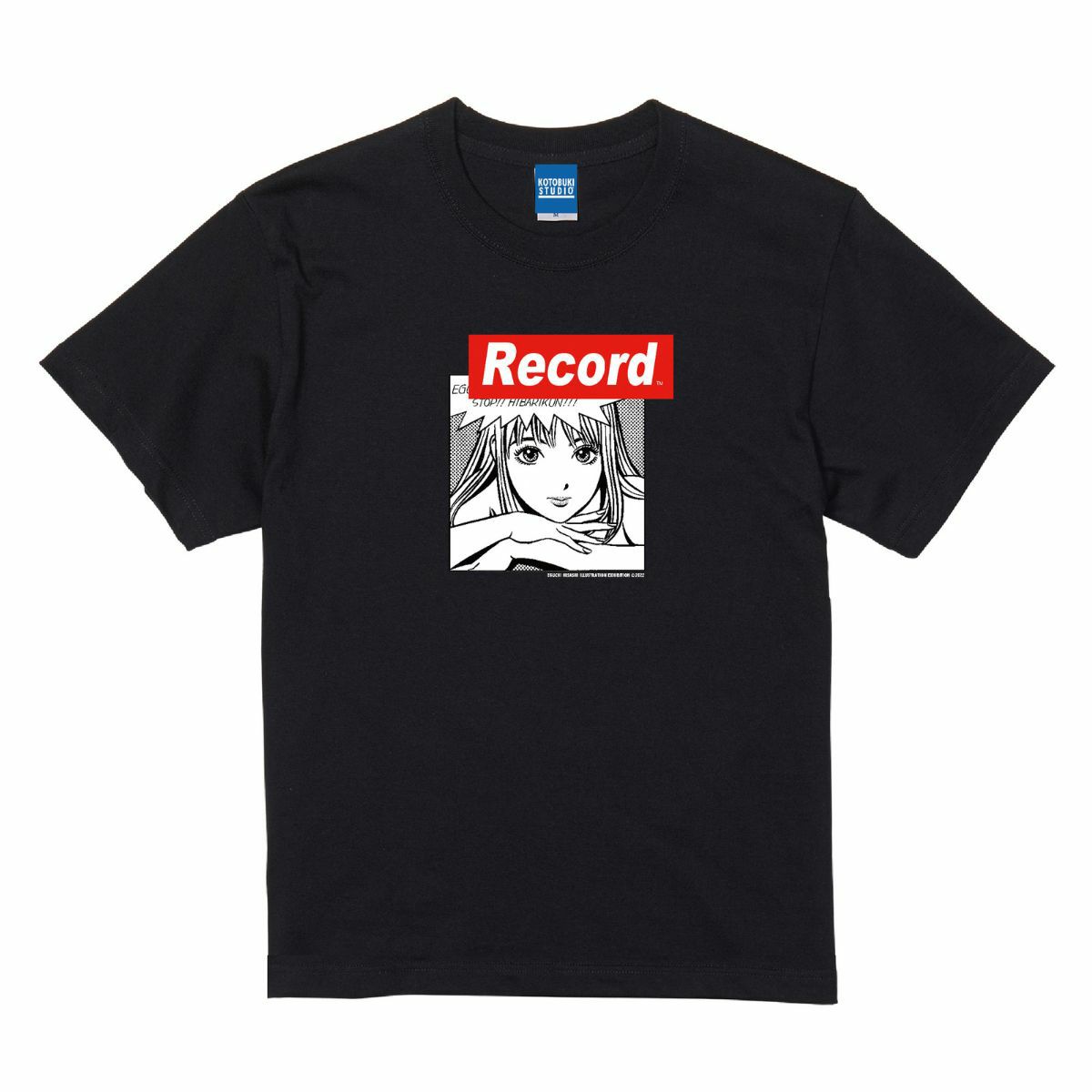 江口寿史 半袖Tシャツ「RECORD展のひばりくん」黒 | 東京新聞  